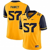 West Virginia Mountaineers 57 Adam Pankey Gold College Football Jerseys Dzhi,baseball caps,new era cap wholesale,wholesale hats